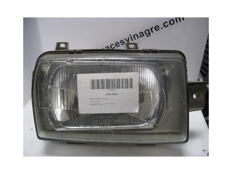 Recambio de faro dcho. : seat malaga : 1.1 g-021a1000 (63,92cv) [1987] para seat malaga 1.1 g-021a1000 referencia OEM IAM   