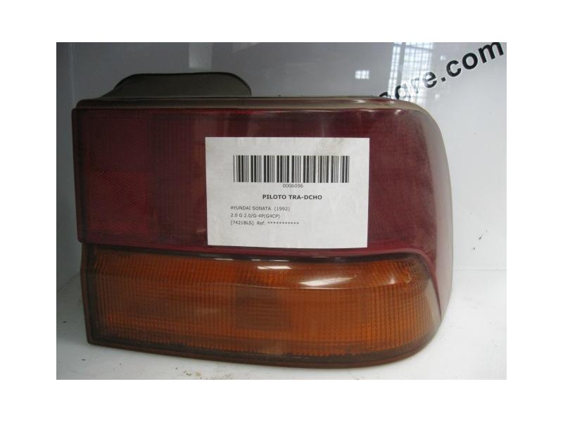 Recambio de piloto trasero dch. : hyundai sonata : 2.0 g 2.0/g-4p(g4cp)(130,56cv) [1992] para hyundai sonata 2.0 g 2.0/g-4p(g4cp