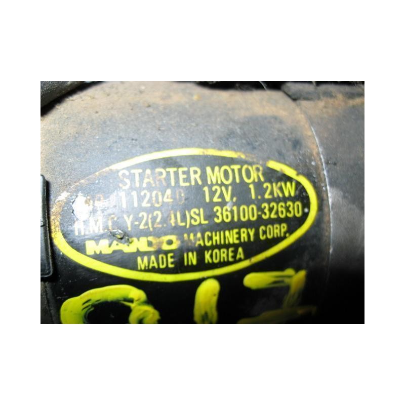 Recambio de motor arranque : hyundai sonata : 2.0 g 2.0/g-4p(g4cp)(130,56cv) [1992] para hyundai sonata 2.0 g 2.0/g-4p(g4cp) ref