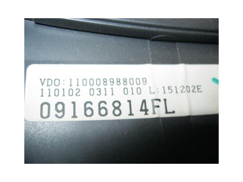Recambio de cuadro instrumentos : opel corsa : 1.4 g (g-z14xe) (89,76cv) 5p [2002] para opel corsa 1.4 g (g-z14xe) referencia OE