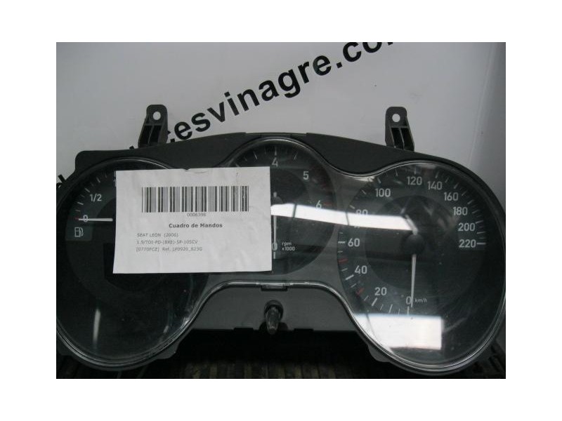 Recambio de cuadro instrumentos : seat leon : 1.9/tdi-pd-(bxe)-5p-105cv [2006] para seat leon 1.9/tdi-pd-(bxe)-5p-105cv referenc
