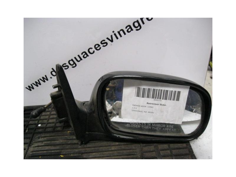 Recambio de retrovisor dcho. : daewoo nexia : 1.5 g-15mf (78,06cv) [1996] para daewoo nexia 1.5 g-15mf referencia OEM IAM NEGRO 