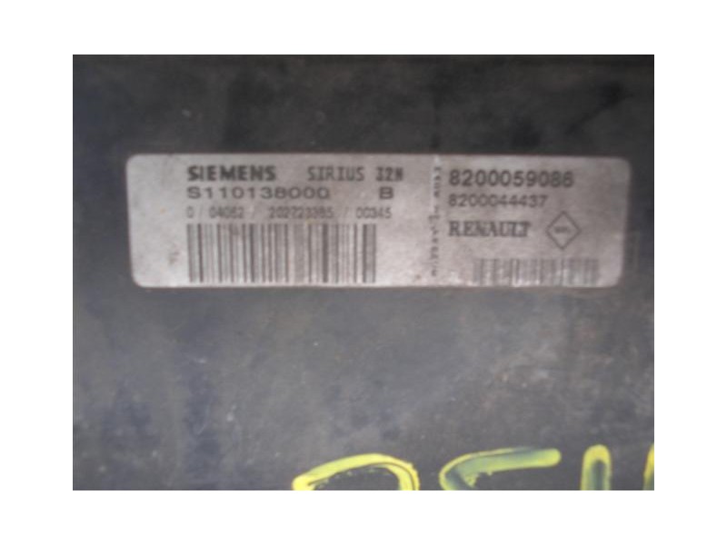 Recambio de centralita : renault megane : 1.4 g k4j c7 (95,2cv) -5p [2001] para renault megane 1.4 g k4j c7 -5p referencia OEM I