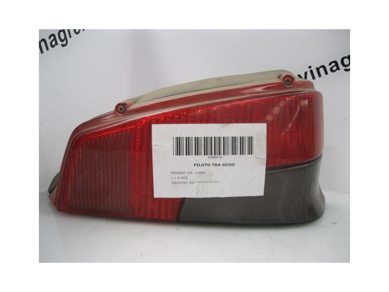 Recambio de piloto trasero dch. : peugeot 106 : 1.1 g-hdz (59,98cv) [1994] para peugeot 106 1.1 g-hdz referencia OEM IAM   