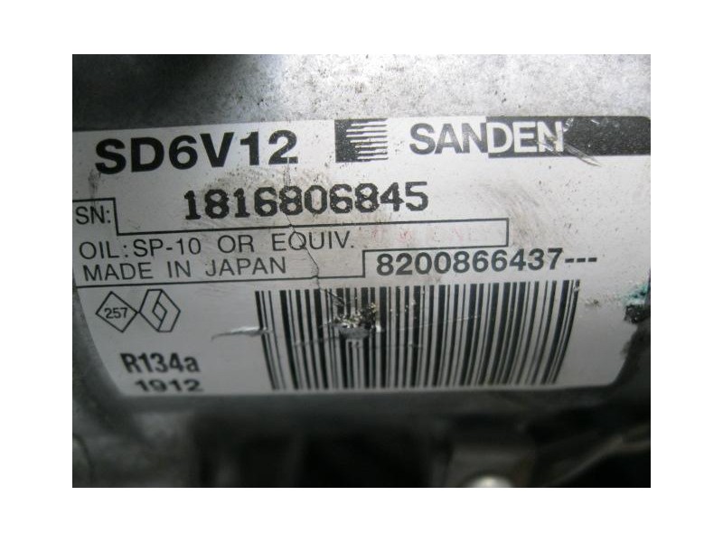 Recambio de aire acondicionado : renault clio : 1.5 dci-grand-tour-5p-k9kt766(86cv) [2009] para renault clio 1.5 dci-grand-tour-