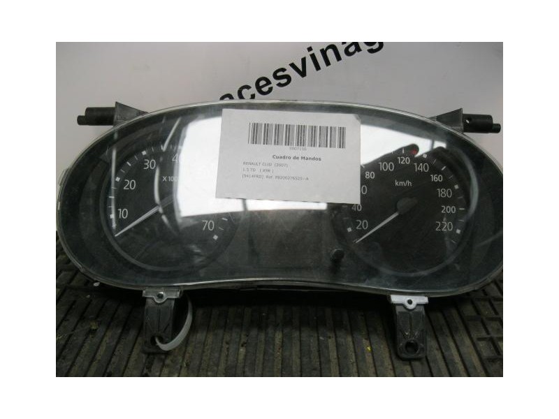 Recambio de cuadro instrumentos : renault clio : 1.5 td/k9k 17 (63,92cv) [2007] para renault clio 1.5 td/k9k 17 referencia OEM I