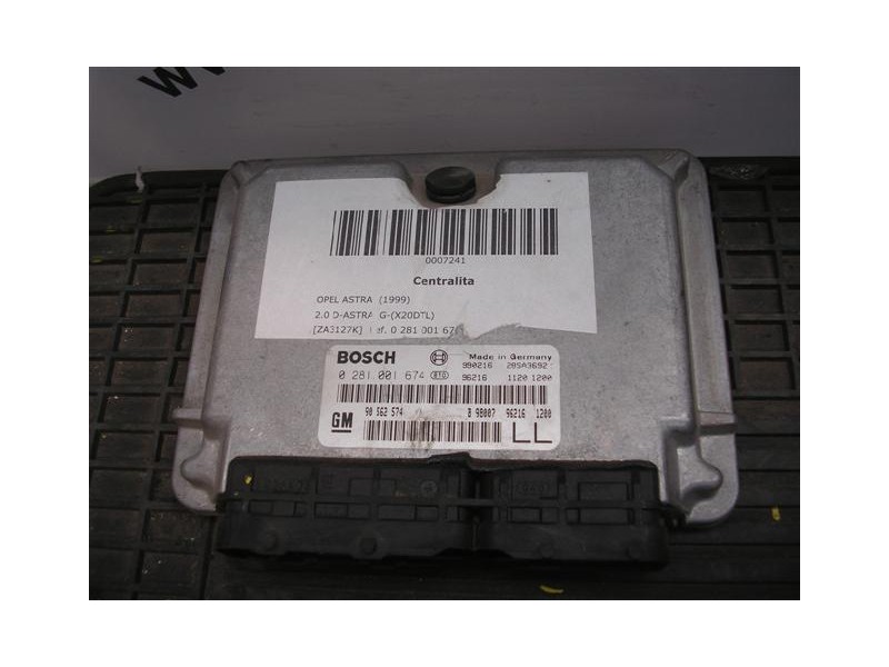Recambio de centralita : opel astra : 2.0 d-astra_g-(x20dtl)(81,6cv) [1999] para opel astra 2.0 d-astra_g-(x20dtl) referencia OE