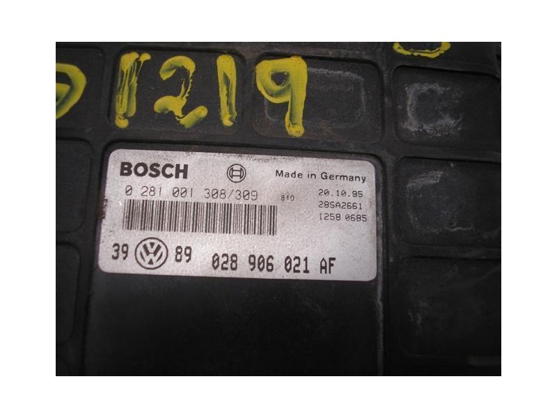 Recambio de centralita : volkswagen golf : 1.9 tdi -1z (89,76cv) 3p [1996] para volkswagen golf 1.9 tdi -1z  3p referencia OEM I