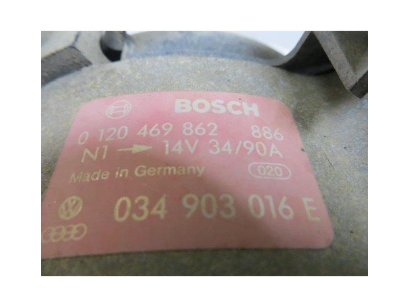 Recambio de alternador : audi 100 : 2.2 g -ku (137,36cv) 5p [1990] para audi 100 2.2 g -ku referencia OEM IAM 012046986290A  