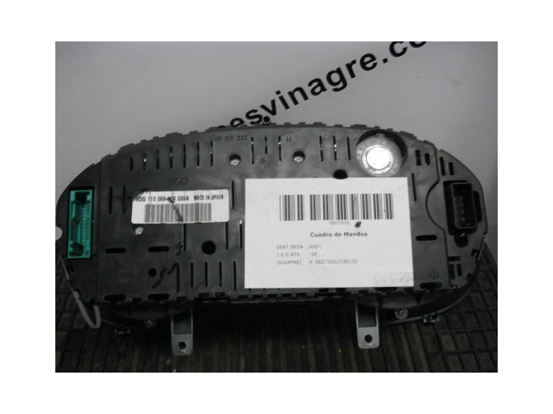 Recambio de cuadro instrumentos : seat ibiza : 1.6 g bts (104,72cv) 5p [2007] para seat ibiza 1.6 g bts    5p referencia OEM IAM