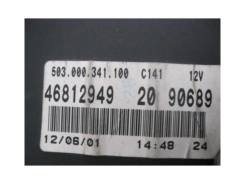 Recambio de cuadro instrumentos : fiat punto : 1.9d(188a3000)gasoleo a (59,84cv)3p [2001] para fiat punto 1.9d(188a3000)gasoleo 