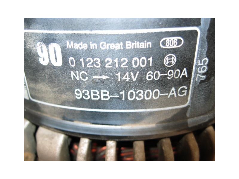 Recambio de alternador : ford mondeo : 1.8 g /rkb (115,6cv) 5p [1997] para ford mondeo 1.8 g /rkb referencia OEM IAM 0123212001B