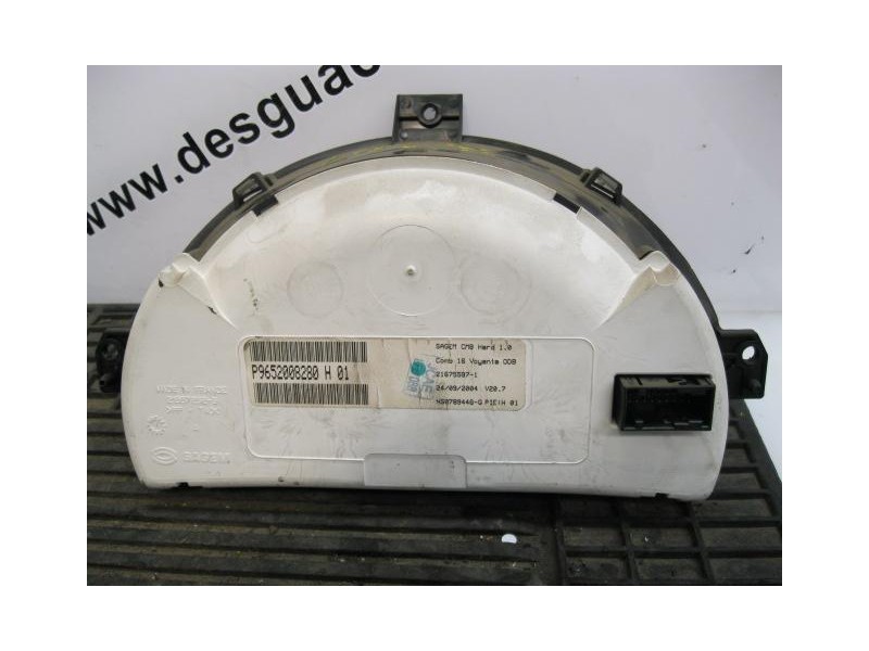 Recambio de cuadro instrumentos : citroen c 3 : 1.4 hdi (68cv) 5p [2005] para citroen c 3 1.4 hdi referencia OEM IAM P9652008280