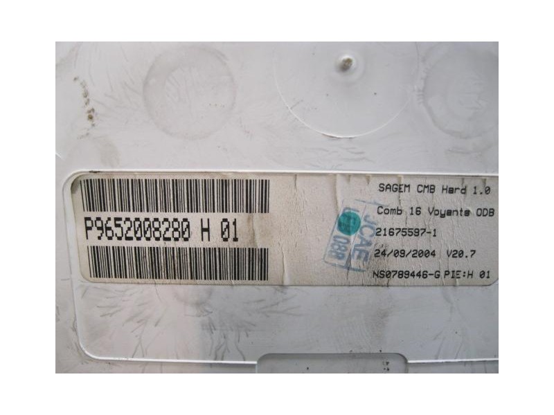Recambio de cuadro instrumentos : citroen c 3 : 1.4 hdi (68cv) 5p [2005] para citroen c 3 1.4 hdi referencia OEM IAM P9652008280