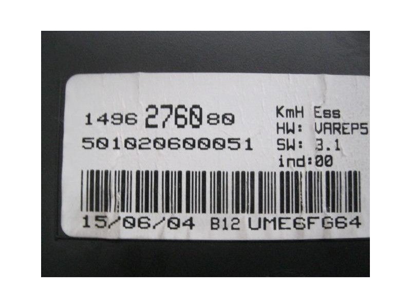 Recambio de cuadro instrumentos : peugeot 807 : g-2.0-rfn (136cv) 5p [2004] para peugeot 807 g- 2.0-rfn referencia OEM IAM UME6F