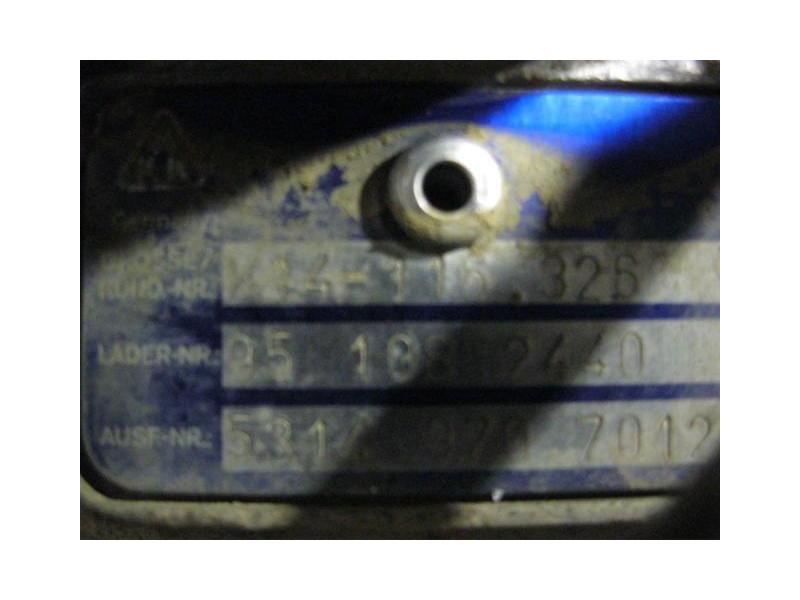 Recambio de turbo : citroen zx : 1.9 d -d8a (91,8cv) 5p [1995] para citroen zx 1.9 d -d8a referencia OEM IAM K14-116.326  