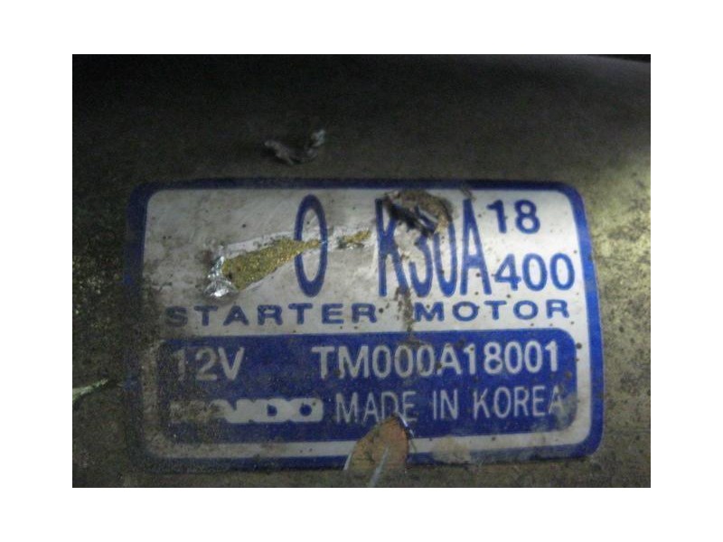 Recambio de motor arranque : kia rio : 1.5 g /a5d (96,69cv) 5p [2002] para kia rio 1.5 g /a5d referencia OEM IAM 0K30A  