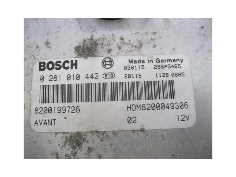 Recambio de centralita : renault scenic : 1.9 td f9q q7 (80,24cv) 5p [2002] para renault scenic 1.9 td f9q q7  5p referencia OEM