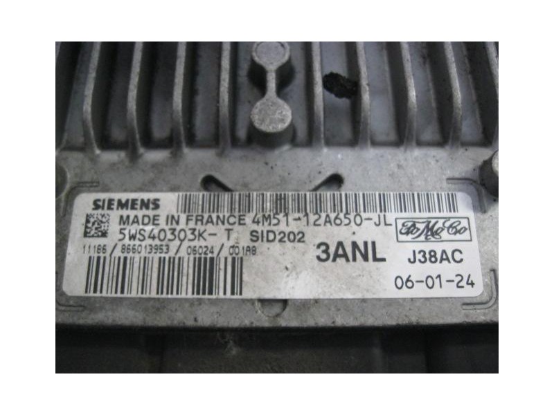 Recambio de centralita : ford focus : 1.8 d /kkda (115,6cv) [2006] para ford focus 1.8 d /kkda referencia OEM IAM 5WS40303K-T  