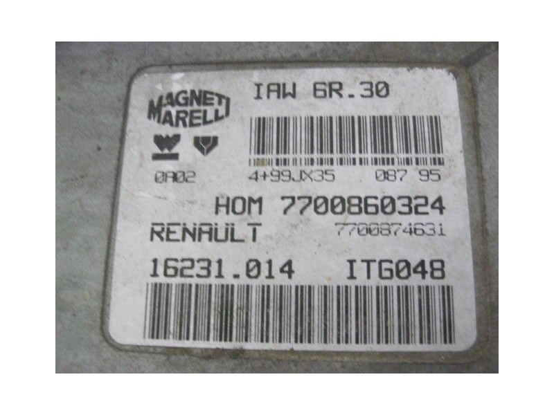 Recambio de centralita : renault clio : 1.4 g -c3g (54,4cv) 3p [1995] para renault clio 1.4 g -c3g referencia OEM IAM HOM7700860