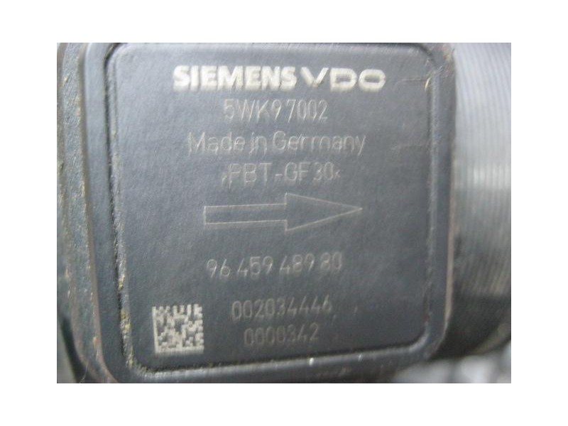 Recambio de caudalimetro : citroen c 5 : 2.0 hdy-rhr (136cv) 5p [2005] para citroen c 5 2.0 hdy-rhr referencia OEM IAM 5WK970029