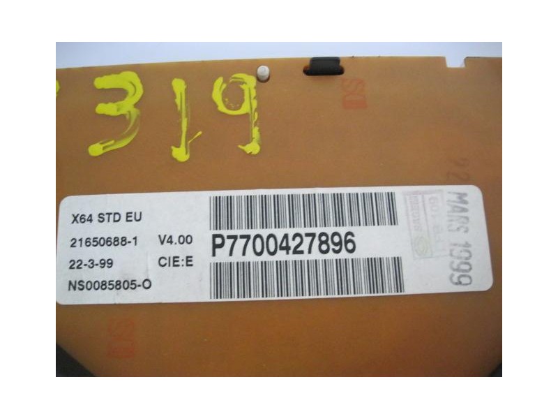 Recambio de cuadro instrumentos : renault megane : 1.9 d /f9q k7 (102cv) 4p [2001] para renault megane 1.9 d /f9q k7  4p referen