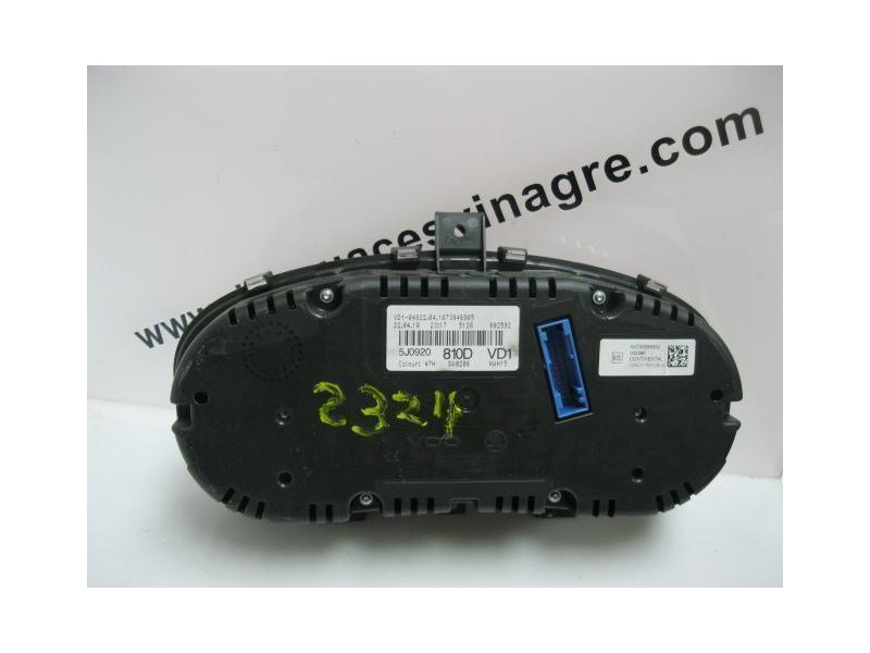 Recambio de cuadro instrumentos : skoda fabia : 1.6 tdi (cay) 105cv 5p [2010] para skoda fabia 1.6 tdi (cay) 105cv  5p referenci