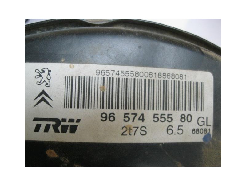 Recambio de servofreno : peugeot 207 : 1.6 g -nfu (108,8cv) [2006] para peugeot 207 1.6 g -nfu   referencia OEM IAM 9657455580  