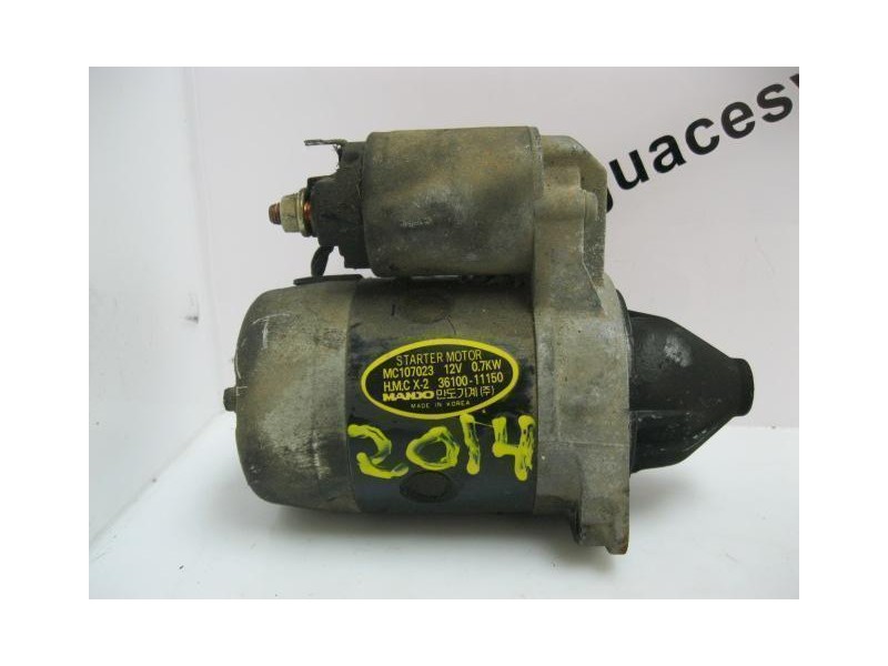 Recambio de motor arranque : hyundai accent : 1.3 g 4eh (84,32cv) 3p cupe [1996] para hyundai accent 1.3 g 4eh cupe referencia O