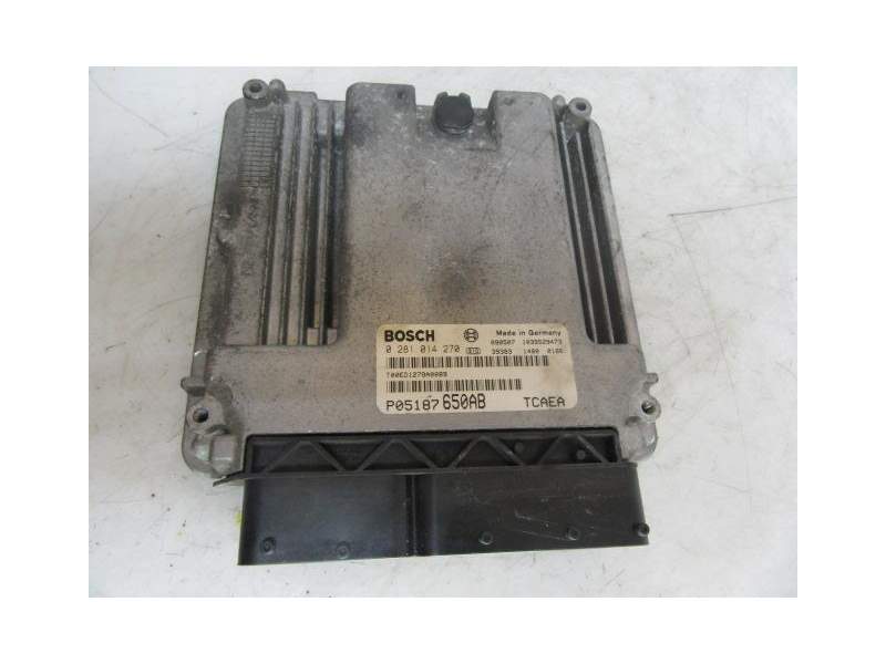Recambio de centralita para jeep patriot 2.0 tdi referencia OEM IAM 5187650AB 0281014270 05187650AB
