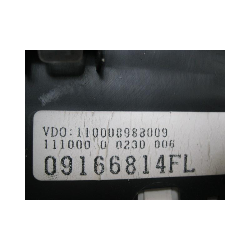 Recambio de cuadro instrumentos : opel corsa : 1.0 g - z10xe 3p [2001] para opel corsa 1.0 g - z10xe referencia OEM IAM 09166814