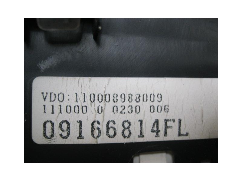 Recambio de cuadro instrumentos : opel corsa : 1.0 g - z10xe 3p [2001] para opel corsa 1.0 g - z10xe referencia OEM IAM 09166814