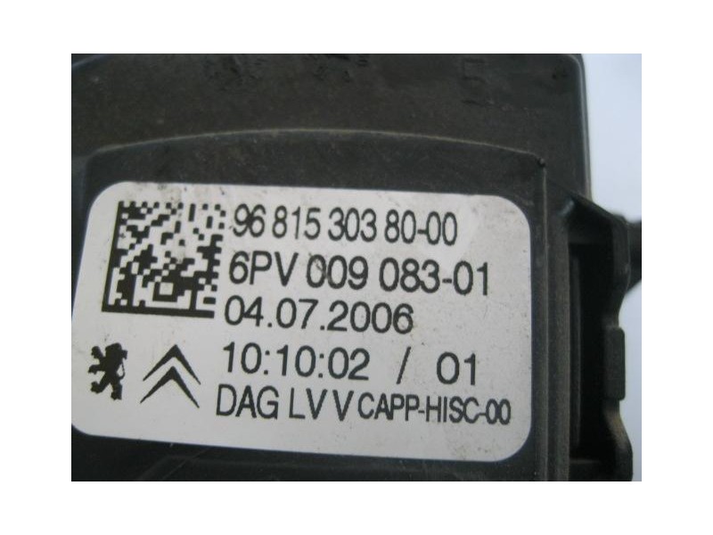 Recambio de potenciómetro aceleración : peugeot 207 : 1.6 g -nfu (108,8cv) [2006] para peugeot 207 1.6 g -nfu   referencia OEM I