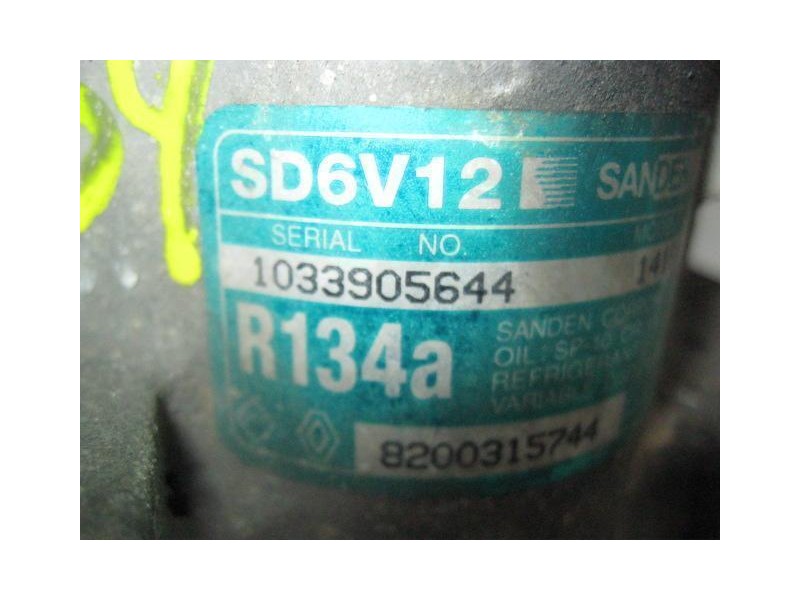 Recambio de aire acondicionado : renault kangoo : 1.5 dci / k9k b 702 (65,28cv) 4p [2006] para renault kangoo 1.5 dci / k9k b 70