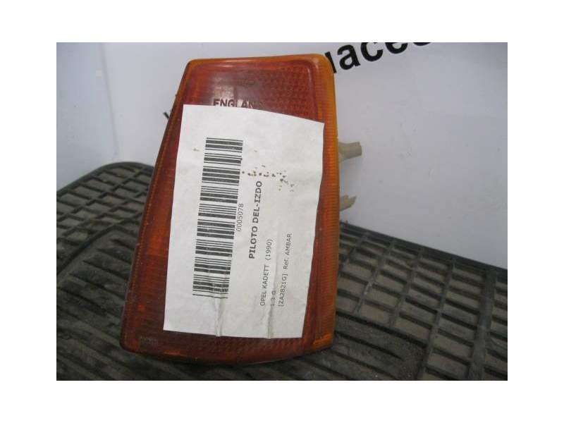 Recambio de piloto delantero izquierdo para opel kadett 1.4-g g-1.4nv referencia OEM IAM AMBAR  