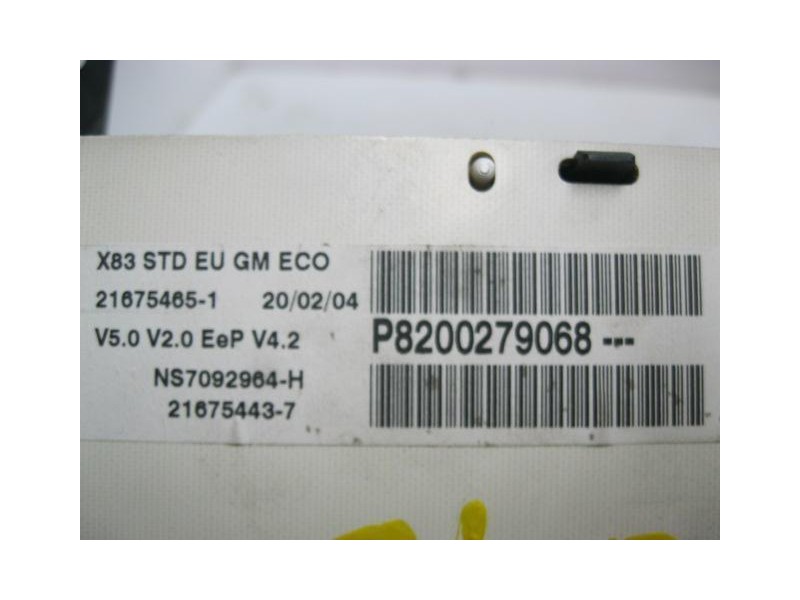 Recambio de cuadro instrumentos : opel vivaro : 1.9 dti-f9q u760- 5p- 6v-(100,64cv) [2004] para opel vivaro 1.9 dti-f9q u760- 5p