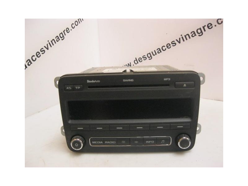 Recambio de equipo musica radio cd : skoda fabia : 1.6 td-cay (75cv) [2011] para skoda fabia 1.6 td-cay    referencia OEM IAM   
