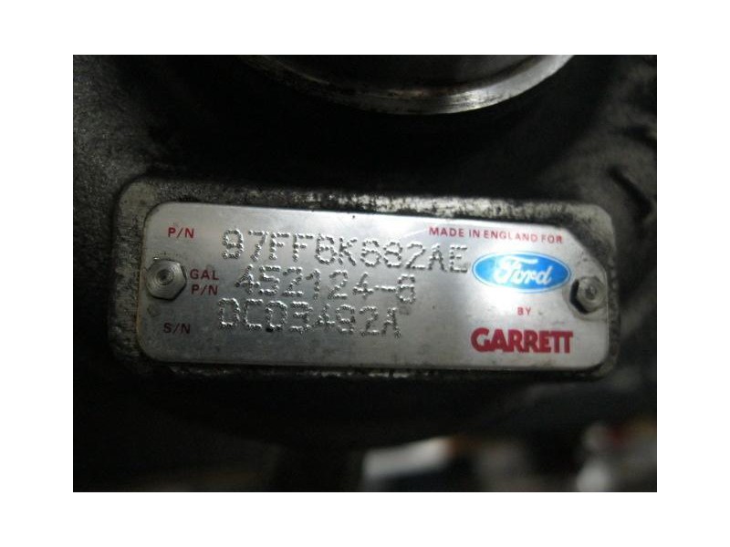 Recambio de turbo : ford mondeo : 1.8 td /rfn (89,76cv) 5p [2000] para ford mondeo 1.8 td /rfn    5p referencia OEM IAM 97FF6K68