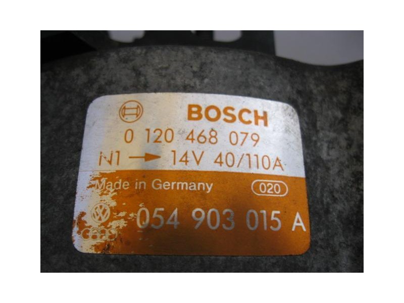 Recambio de alternador : audi 100 : 2.3 g /aar (133,28cv) 4p [1991] para audi 100 2.3 g /aar   referencia OEM IAM 0120468079BOSC