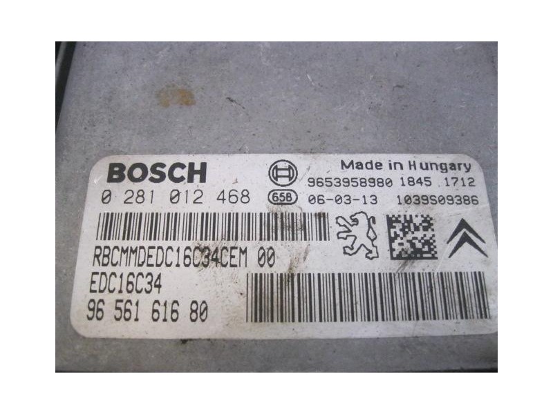 Recambio de centralita : citroen xsara : 1.6 hdy -9hx pica (90,03cv) 5p [2006] para citroen xsara 1.6 hdy -9hx pica referencia O