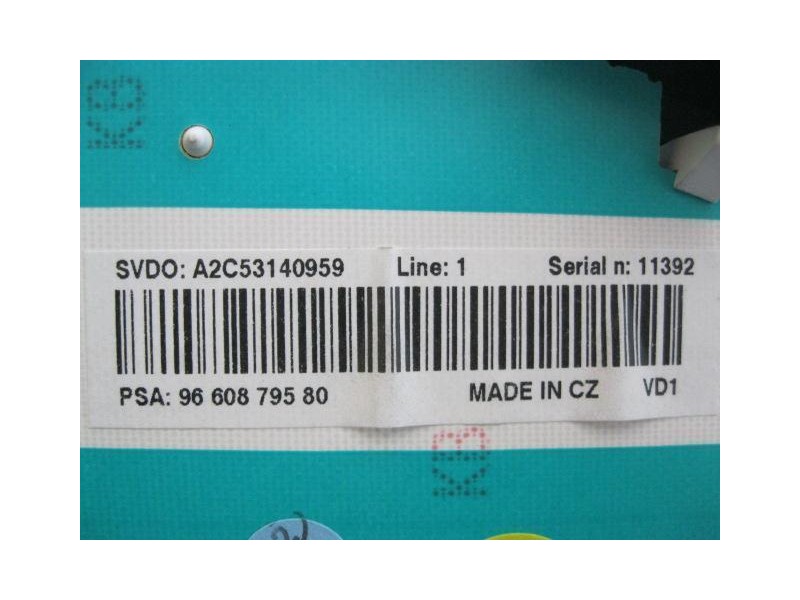 Recambio de cuadro instrumentos : peugeot 207 : 1.4 g -kfu (88,4cv) 5p [2006] para peugeot 207 1.4 g -kfu referencia OEM IAM A2C