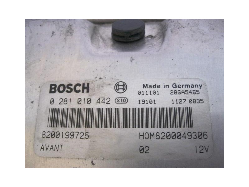 Recambio de centralita : renault megane : 1.9 dti /f9q q7 (80,24cv) 4p [2002] para renault megane 1.9 dti /f9q q7 referencia OEM