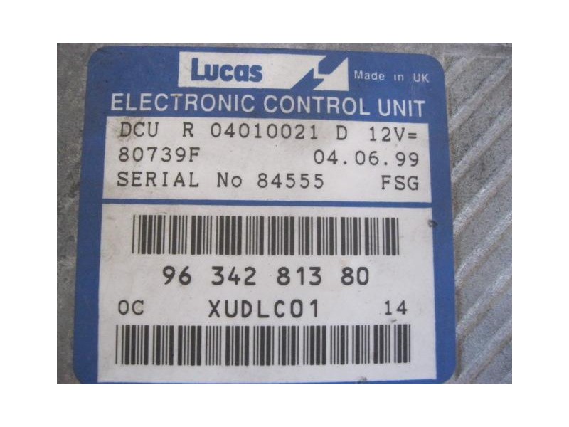 Recambio de centralita : fiat ulysse : 1.9 jtd -p8c(108cv) 5p [1999] para fiat ulysse 1.9 jtd -p8c referencia OEM IAM 9634281380