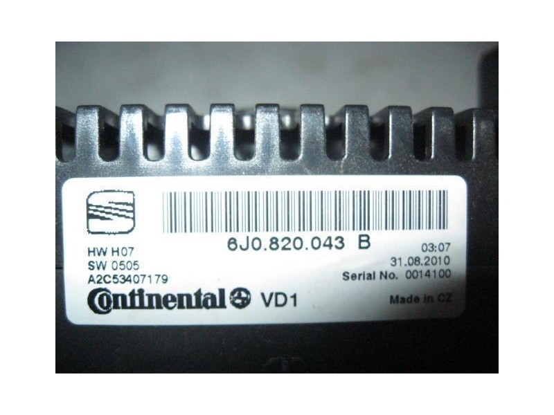 Recambio de mandos calefaccion : seat ibiza : 1.6 td -cay(coman ray) (89,76cv) 5p [2011] para seat ibiza 1.6 td -cay(coman ray) 