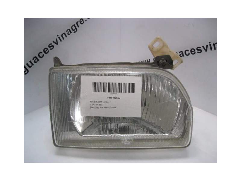 Recambio de faro derecho para ford escort 1.6 g/lu referencia OEM IAM   