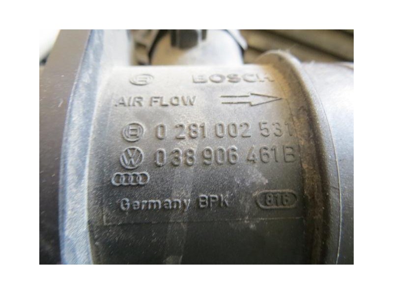 Recambio de caudalimetro : volkswagen caddy : 1.9 td -bls(104,72cv) automatica 5p [2008] para volkswagen caddy 1.9 td -bls autom