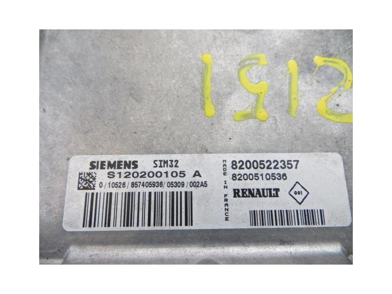 Recambio de centralita : renault clio : 1.2 g/d4f d740 (74,8cv) 5p [2005] para renault clio 1.2 g/d4f d740   referencia OEM IAM 