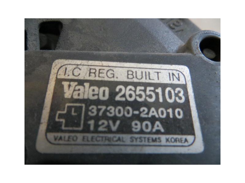 Recambio de alternador : hyundai getz : 1.5 td d4fa 5p [2006] para hyundai getz 1.5 td d4fa referencia OEM IAM 2655103  