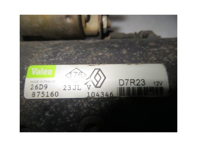 Recambio de motor arranque : renault safrane : 2.3 d (112,60cv) 5p [1999] para renault safrane 2.3 d referencia OEM IAM 26D923JL