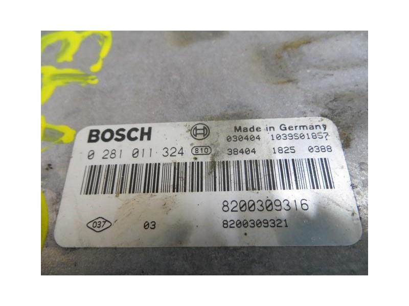 Recambio de centralita : renault scenic : 1.9 dci /f9q k7 4x4 (100,64cv) 5p [2003] para renault scenic 1.9 dci /f9q k7 4x4 refer